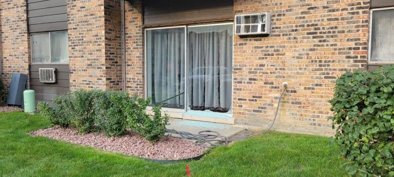 We will maintain a vigilant watch on this situation and keep you informed about any further developments regarding the resident whose patio door was damaged, a situation possibly linked to the presence of landscape rocks throughout the complex