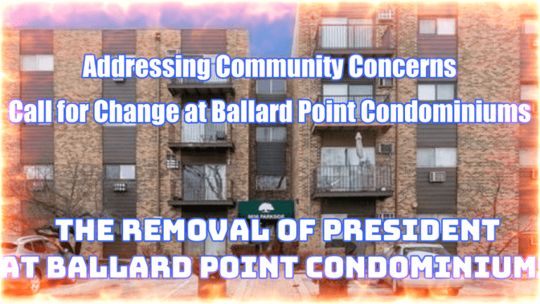 The residents of Ballard Point Condominiums find themselves increasingly frustrated with the Board of Directors for the year 2023. Despite their monthly contributions to the homeowners' association, the community has witnessed a lack of proactive measures to address crucial property issues.